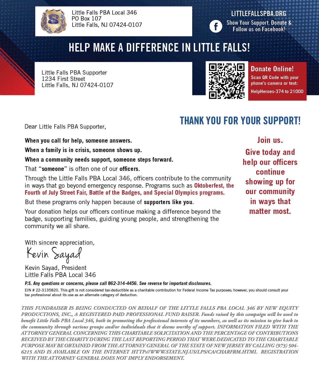 Donation Letter
